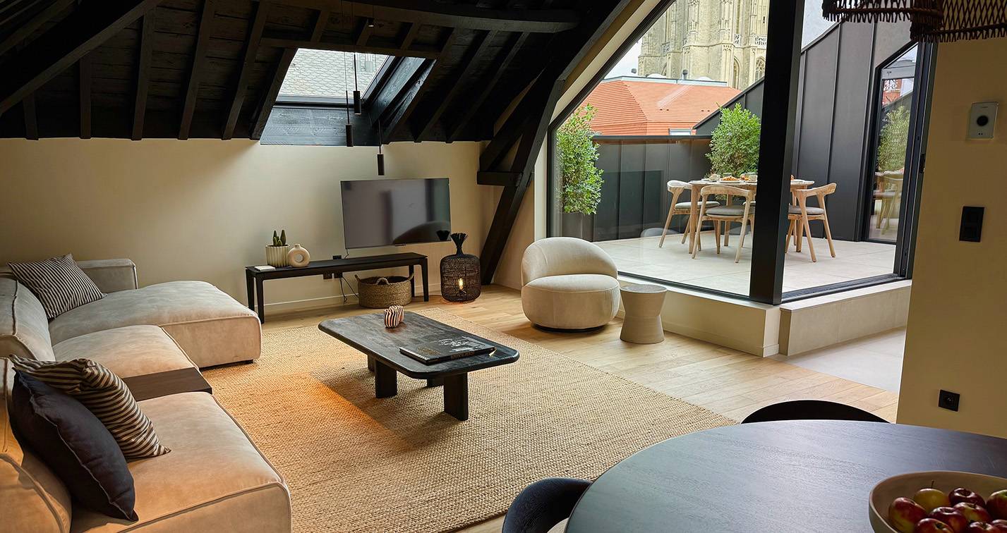 Penthouse suite at De Gulden Poorte Antwerp