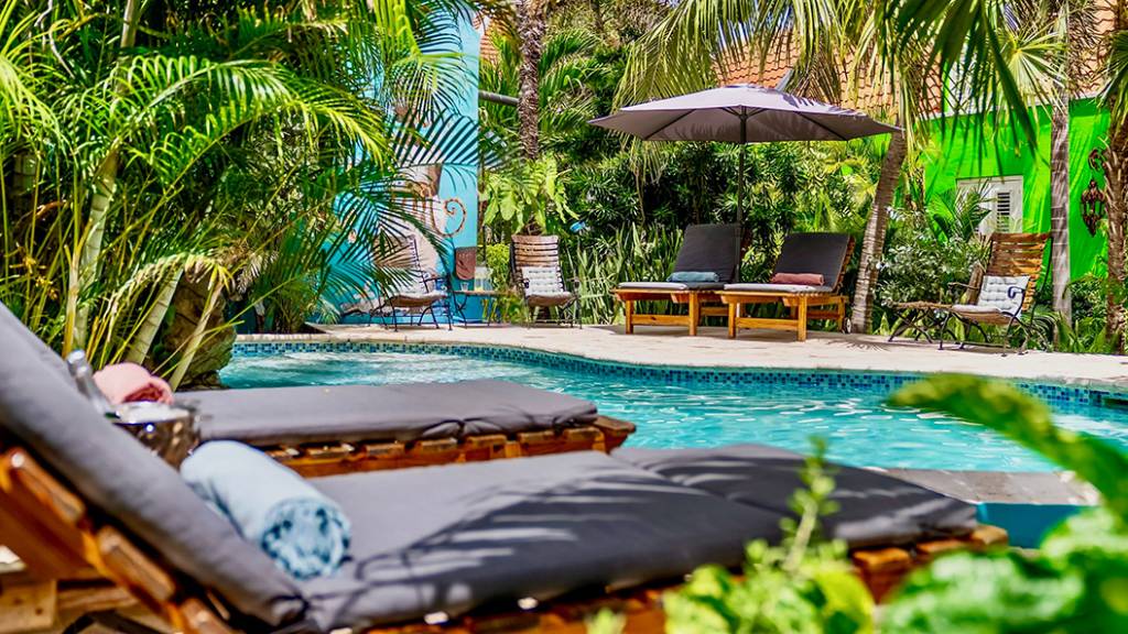 Pool at Pietermaai Boutique Hotel in Curaçao